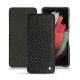 Lederschutzhülle Samsung Galaxy S21 Ultra - Serpent nero