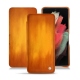 Lederschutzhülle Samsung Galaxy S21 Ultra - Orange Patine