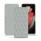 Capa em pele Samsung Galaxy S21 Ultra - Gris - Couture ( Nappa - Pantone W428C ) 