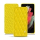 Funda de piel Samsung Galaxy S21 Ultra - Jaune fluo - Couture