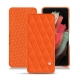 硬质真皮保护套 Samsung Galaxy S21 Ultra - Orange fluo - Couture