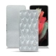 Samsung Galaxy S21 Ultra leather case - Platinium - Couture