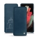 Custodia in pelle Samsung Galaxy S21 Ultra - Blu mediterran