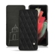 Lederschutzhülle Samsung Galaxy S21 Ultra - Negre poudro - Couture
