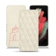 Lederschutzhülle Samsung Galaxy S21 Ultra - Blanc escumo - Couture