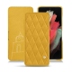 硬质真皮保护套 Samsung Galaxy S21 Ultra - Jaune soulèu - Couture