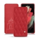 Lederschutzhülle Samsung Galaxy S21 Ultra - Rouge troupelenc - Couture