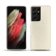 Lederschutzhülle Samsung Galaxy S21 Ultra - Blanc (  Nappa - White ) 