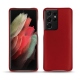 Lederschutzhülle Samsung Galaxy S21 Ultra - Rouge ( Nappa - Pantone 199C ) 