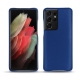 レザーケース Samsung Galaxy S21 Ultra - Bleu océan ( Nappa - Pantone 293C ) 