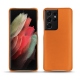 Custodia in pelle Samsung Galaxy S21 Ultra - Orange ( Nappa - Pantone 1495U ) 
