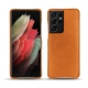 レザーケース Samsung Galaxy S21 Ultra - Mandarine vintage ( Pantone 165C ) 