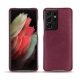 Custodia in pelle Samsung Galaxy S21 Ultra - Prune vintage ( Pantone 512C ) 
