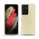 Lederschutzhülle Samsung Galaxy S21 Ultra - Ivoire ( Sleek P C12 - White ) 