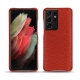 Custodia in pelle Samsung Galaxy S21 Ultra - Papaye ( Pantone 180C ) 