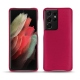 Capa em pele Samsung Galaxy S21 Ultra - Rose fluo