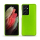 Capa em pele Samsung Galaxy S21 Ultra - Vert fluo