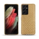 Lederschutzhülle Samsung Galaxy S21 Ultra - Serpent sabbia