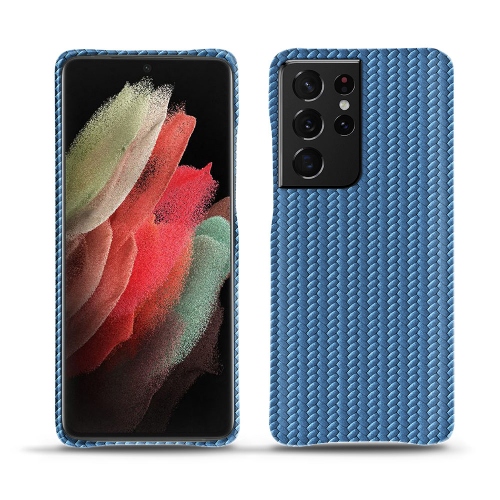 Funda de cuero Samsung Galaxy S21 Ultra PremiumAbaca ishia ( Pantone #395775 ) 