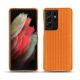 レザーケース Samsung Galaxy S21 Ultra - Abaca arancio
