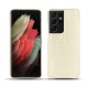 Coque cuir Samsung Galaxy S21 Ultra - Crocodile milk