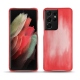Capa em pele Samsung Galaxy S21 Ultra - Rose Patine