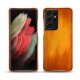 Lederschutzhülle Samsung Galaxy S21 Ultra - Orange Patine