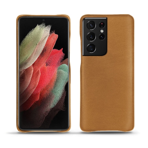 Custodia in pelle Samsung Galaxy S21 Ultra PremiumCastan esparciate ( Pantone #824F2A )