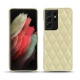 Lederschutzhülle Samsung Galaxy S21 Ultra - Beige - Couture ( Nappa - Pantone 7502C ) 