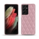 Samsung Galaxy S21 Ultra leather cover - Rose - Couture ( Nappa - Pantone 2365C ) 