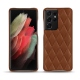 Funda de piel Samsung Galaxy S21 Ultra - Marron - Couture ( Nappa - Pantone 1615C ) 