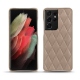 Capa em pele Samsung Galaxy S21 Ultra - Taupe vintage - Couture