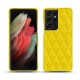 Lederschutzhülle Samsung Galaxy S21 Ultra - Jaune fluo - Couture