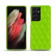レザーケース Samsung Galaxy S21 Ultra - Vert fluo - Couture