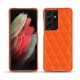 Funda de piel Samsung Galaxy S21 Ultra - Orange fluo - Couture