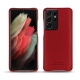 Funda de piel Samsung Galaxy S21 Ultra - Rouge PU