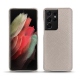 Custodia in pelle Samsung Galaxy S21 Ultra - Taupe innocent