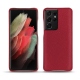 レザーケース Samsung Galaxy S21 Ultra - Rouge passion