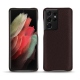 Custodia in pelle Samsung Galaxy S21 Ultra - Marron envoûtant