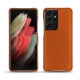 レザーケース Samsung Galaxy S21 Ultra - Orange vibrant