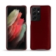 Custodia in pelle Samsung Galaxy S21 Ultra - Rouge Veggie