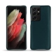 Custodia in pelle Samsung Galaxy S21 Ultra - Bleu Veggie