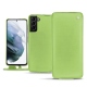 Samsung Galaxy S21+ leather case - Vert olive ( Nappa - Pantone 578U ) 