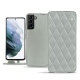 硬质真皮保护套 Samsung Galaxy S21+ - Gris - Couture ( Nappa - Pantone W428C ) 