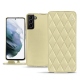 Lederschutzhülle Samsung Galaxy S21+ - Beige - Couture ( Nappa - Pantone 7502C ) 