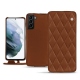 Custodia in pelle Samsung Galaxy S21+ - Marron - Couture ( Nappa - Pantone 1615C ) 