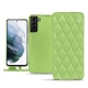 Custodia in pelle Samsung Galaxy S21+ - Vert olive - Couture ( Nappa - Pantone 578U ) 