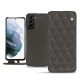 Samsung Galaxy S21+ leather case - Anthracite - Couture ( Pantone 424C ) 