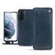 Custodia in pelle Samsung Galaxy S21+ - Jean vintage ( Roughtcut - Pantone 285U  ) 