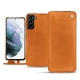 Lederschutzhülle Samsung Galaxy S21+ - Mandarine vintage ( Pantone 165C ) 